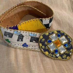 Vintage 80s belt by Bonnie Harris Boca Raton, FL.